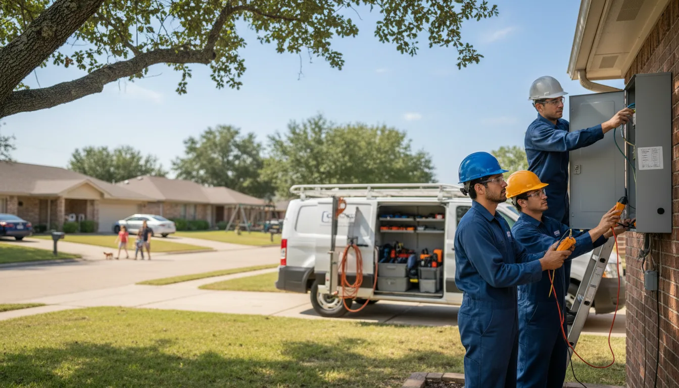Certified electrician providing emergency electrical services in Charlotte, TX